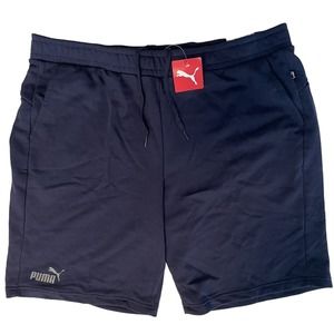 PUMA Essential Men's Sweat Bermuda Shorts 3XL Navy Blue Regular Fit Cotton Terry
